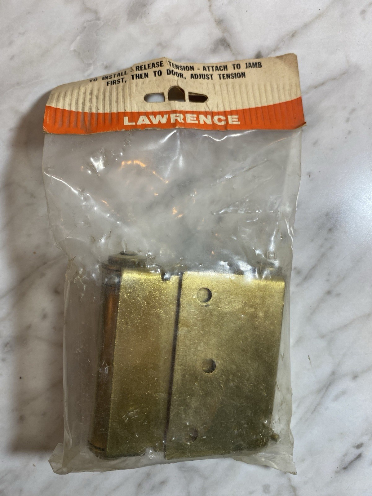 Vintage Lawrence SC 187-DB Double Acting Spring Hinge Satin Brass 3 in, 2 Pack gallery
