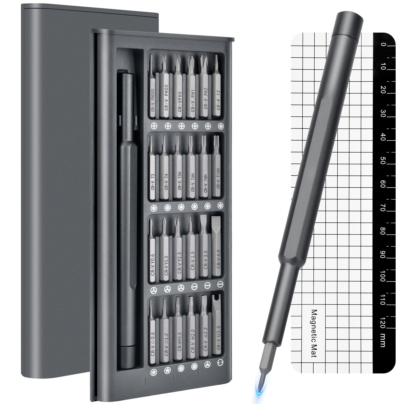 25-in-1 Mini Precision Screwdriver Set: Fathers day gift Stocking Black gallery