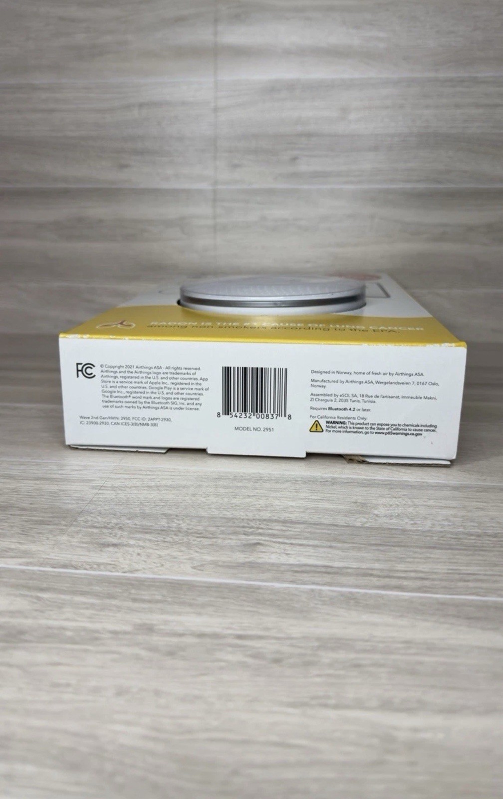 FAST 📦💨 Airthings Wave Radon 2951 Detector Humidity Temperature Monitoring gallery