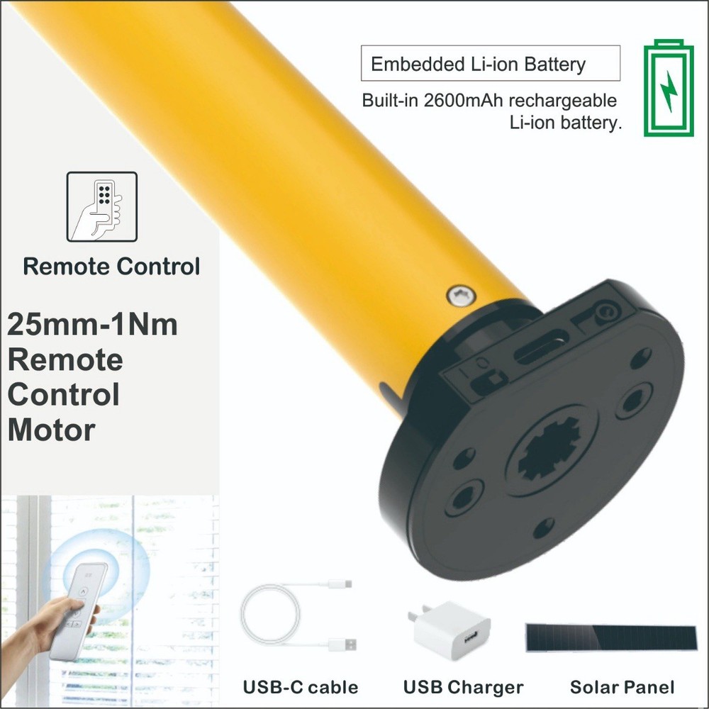 A-OK AM25-1/25-ES-E Lithium-Ion Roller Shade Motor Kit - 1.5" ****NEW*****