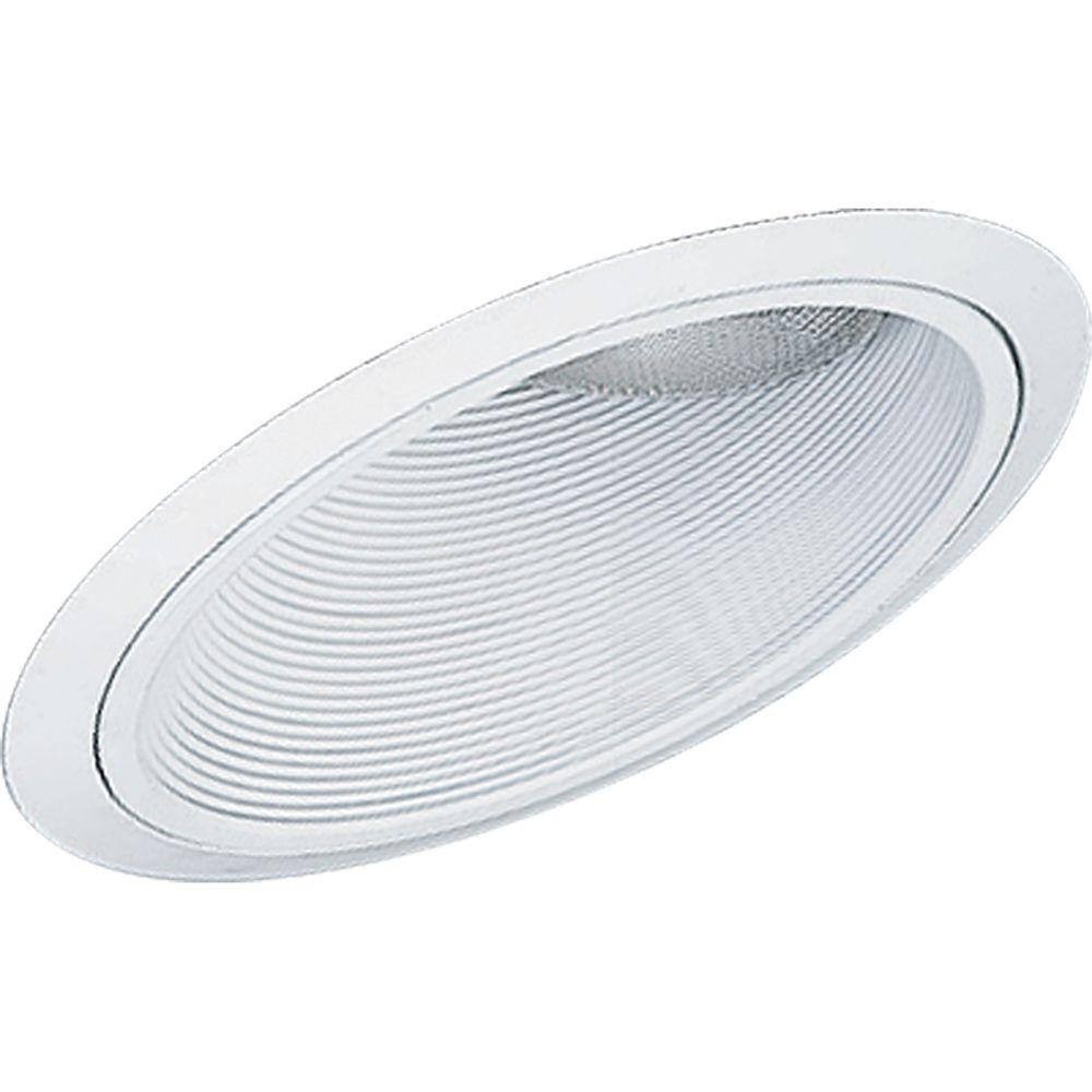 Progress Lighting P8004-28 6 in. White Recessed Baffle Trim for Sloped Ceilings gallery