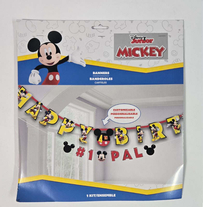 Disney Junior Mickey Customizable Happy Birthday Banner
