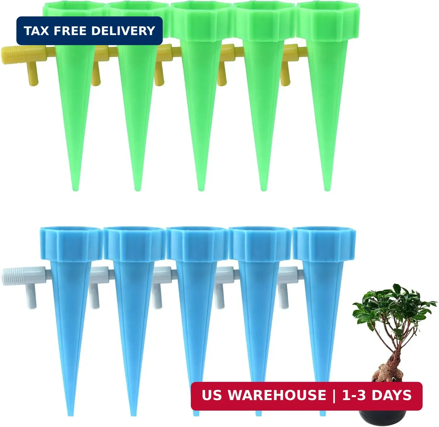 Self Watering Spikes 10pcs-Automatic Plastic Drip Irrigation Devices for Indoor gallery