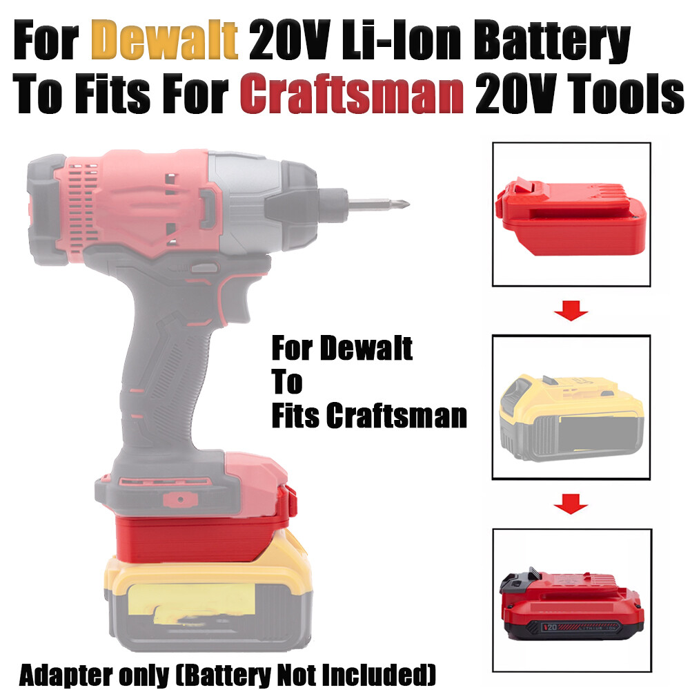 NEW Adapter For Dewalt 20V MAX Li-Ion Battery To For Craftsman 20V Tools US gallery