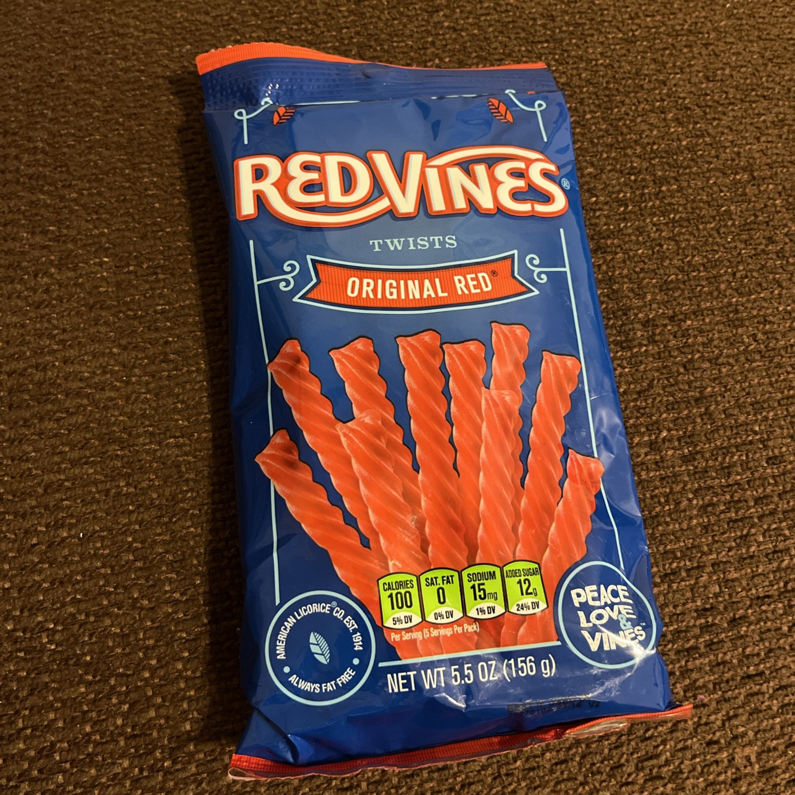 Red Vines Twists, Original Red Licorice Candy, Halal, Kosher LARGE BAGS- 6 COUNT gallery