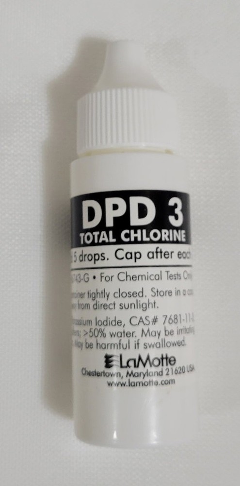 LaMotte DPD 3 Total Chlorine Reagent 30 ml, Exp 09/2025, P-6743-G