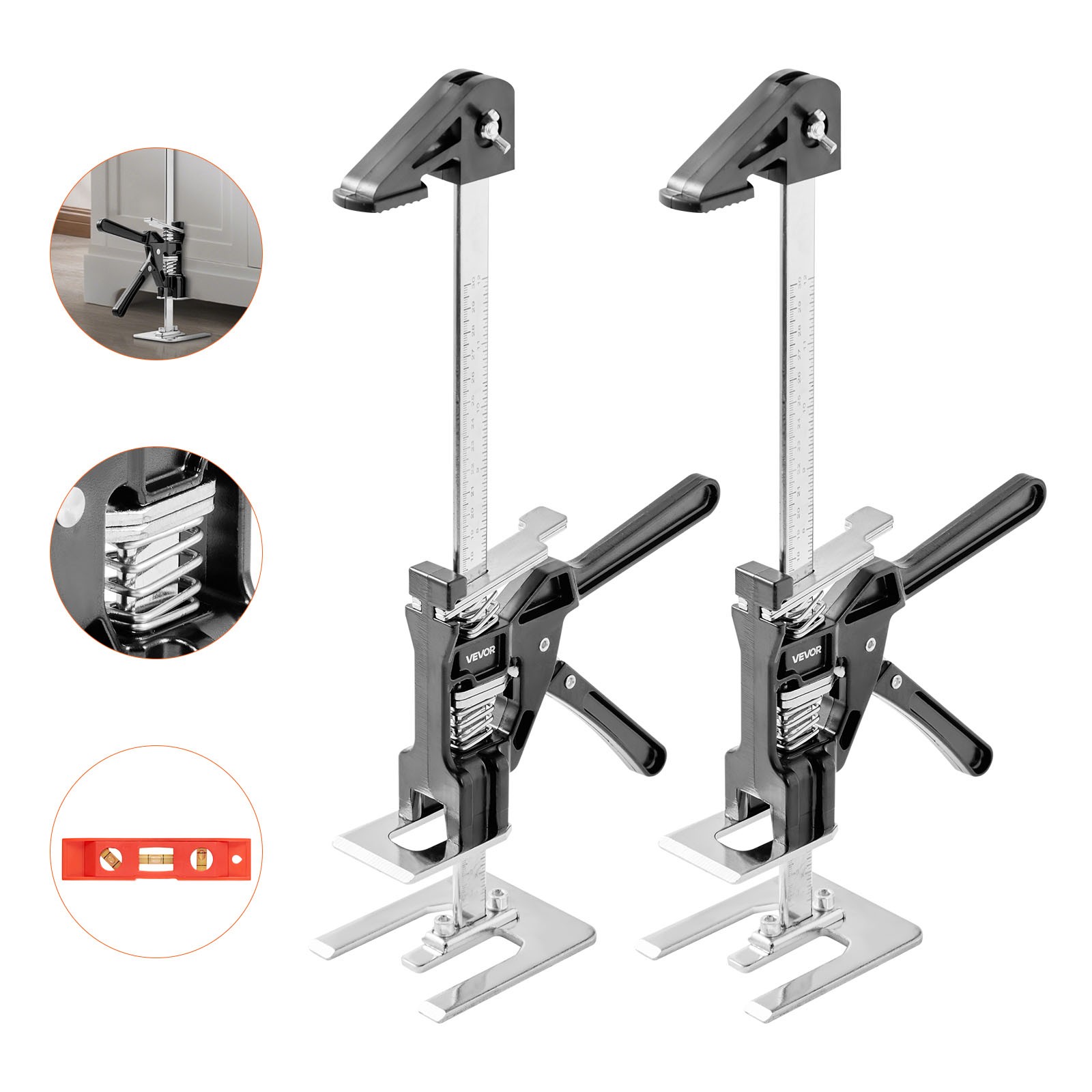 VEVOR Labor Saving Arm Jack 2PCS 330lbs Bearing Capacity Lifting up to 9.8"Black gallery