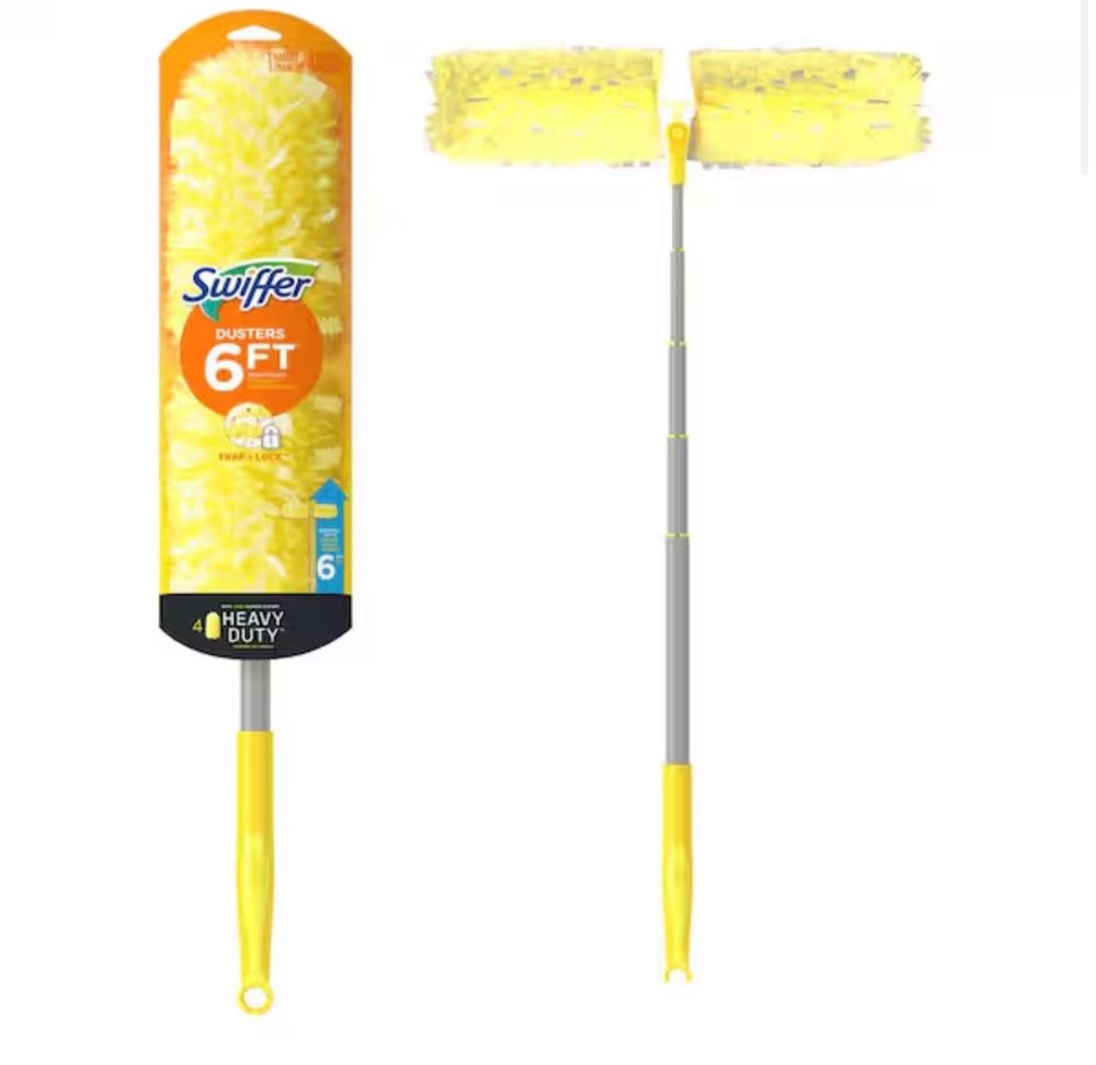 New Swiffer Dusters Cleaning Kit w/ 6ft Extendable Pole + 4 Refills