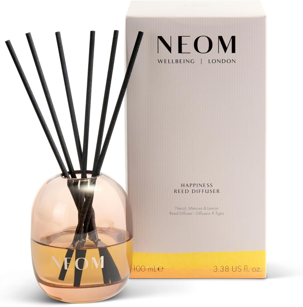 Happiness Reed Diffuser, 100Ml | Neroli, Mimosa & Lemon I Lasts 12 Weeks I Pure