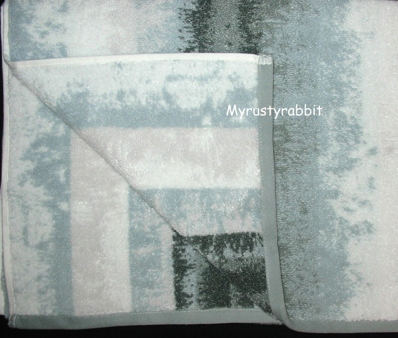 Common Thread Bathroom Towel Set - Dusty Green Ombre' 2 Bath 4 Washcloth ~ New gallery