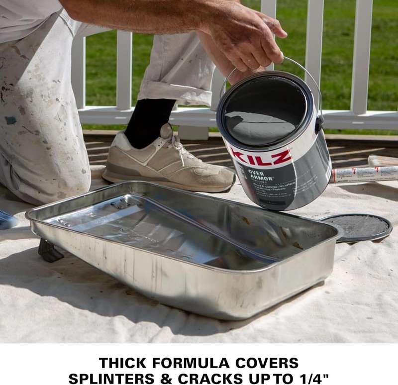 KILZ Over Armor Textured Solid Coating Wood Composite Concrete Resurfacer gallery
