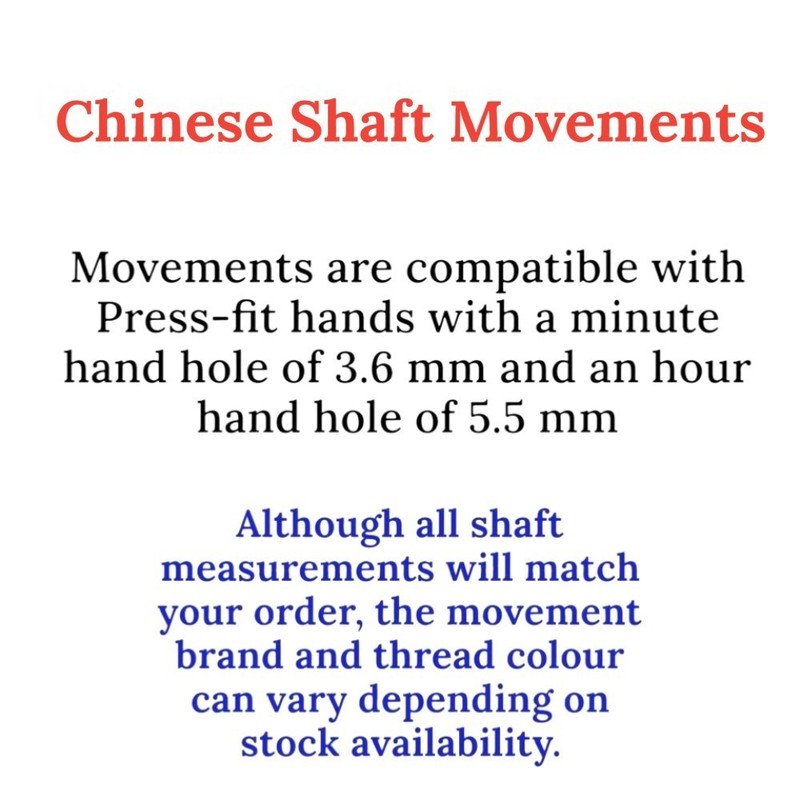 New OK888 Replacement Quartz Clock Movement Mechanism Hand Holes 3.6mm & 5.5mm gallery