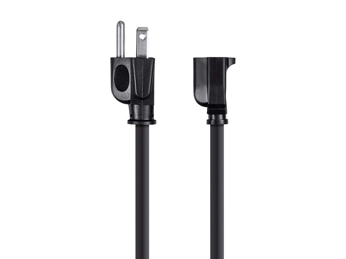 Monoprice Extension Cord - 3 Prong, NEMA 5-15P to 3 Feet, Black - 13A gallery