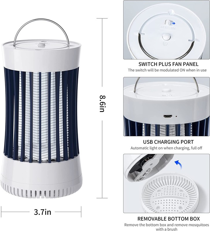 Electric Mosquito Insect Killer Fly Bug Zapper LED Light Trap Pest Control Lamp gallery