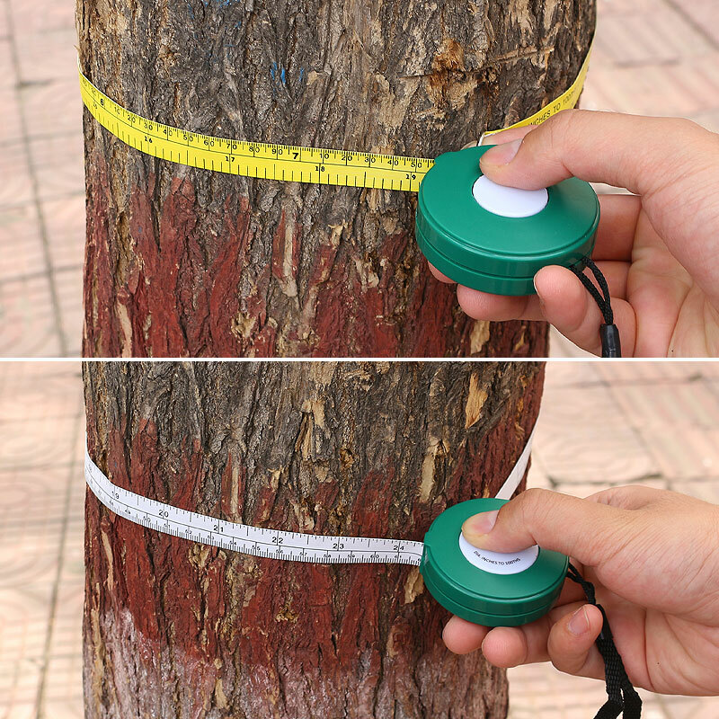 Tree Diameter Tape 79 inch PVC Soft Retractable Measuring Tape Garden Plant Tool gallery