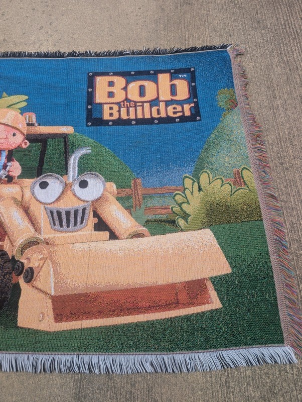 Bob the Builder Woven Tapestry Throw Blanket Kids Cartoon 4'x5' gallery