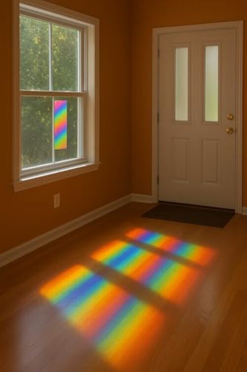 Diffraction Grating Sheet 1,000 Lines/mm [One 6" x 1ft Sheet] gallery