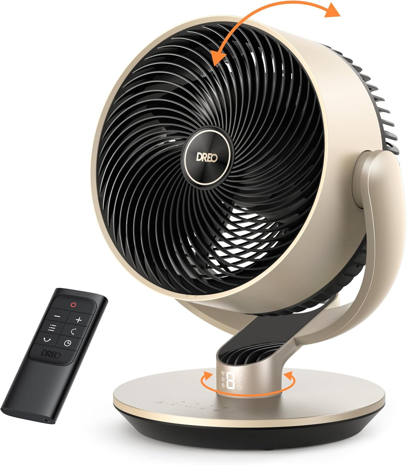 16''Height 25Db Quiet Smart Fans for Bedroom, DC Room Fan with Remote, 120°+90° gallery