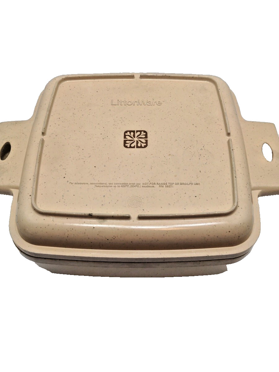 LittonWare Microwave Conventional Convectional Cooking Heating Square Dish BTBS4 gallery