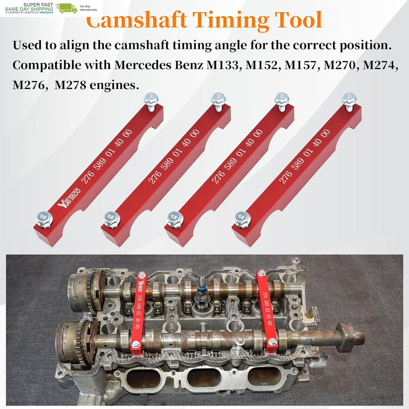 Engine Alignment Locking Timing Tool Kit with 4PCS Camshaft Adjuster Tool Kit, C gallery