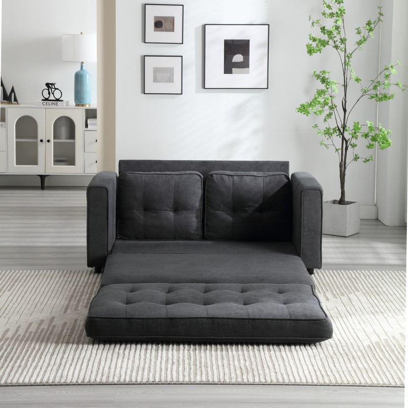 3 Fold Sofa Convertible Futon Pull Out Sofa Couch Bed Sleeper Chair Loveseat NEW gallery