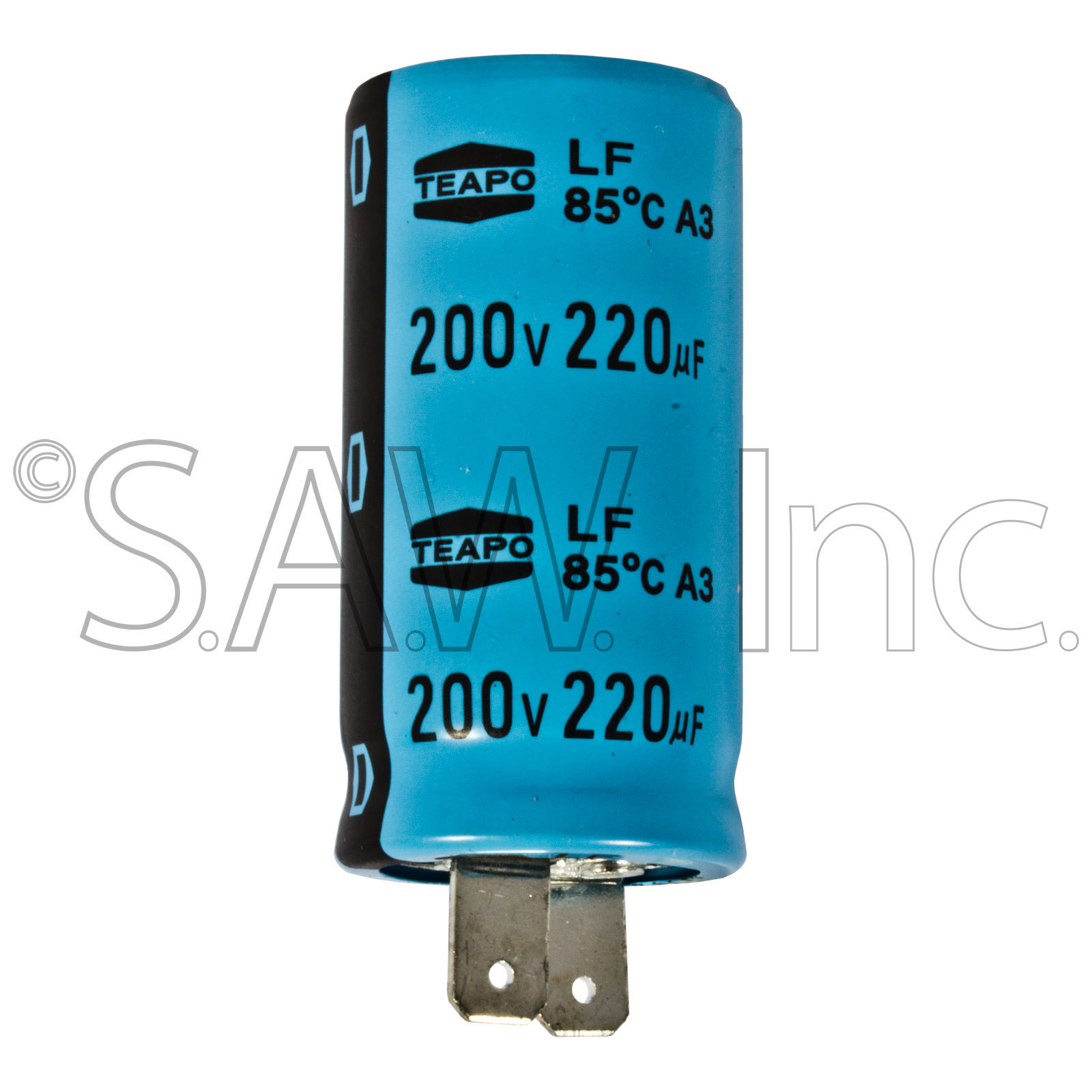 0034819.01 Teapo SINGLE Coleman Generator Capacitor 220uF 200V HD85C +-3% gallery