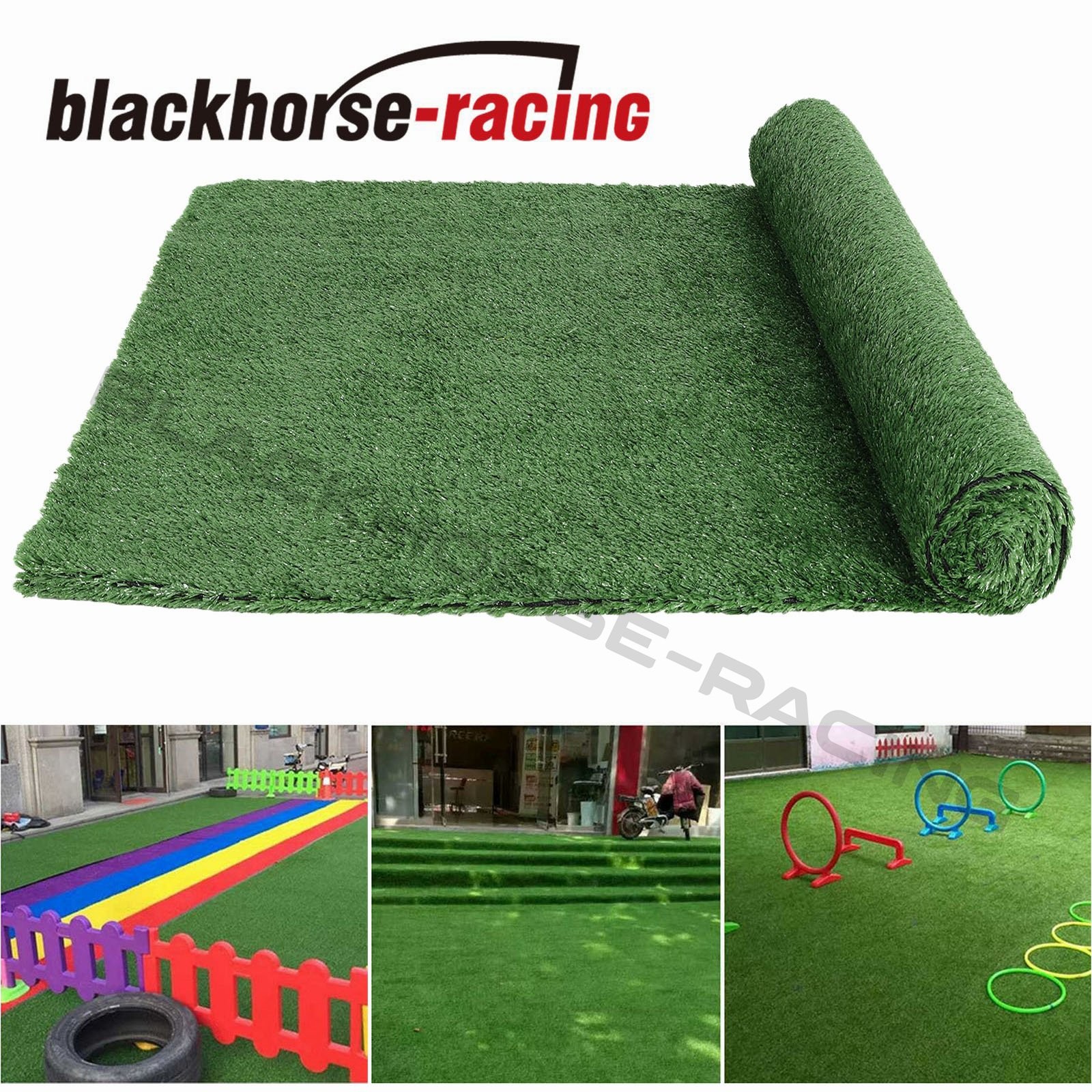16x6.6FT Artificial Grass Rug Grass Carpet Rug Synthetic Turf Thick Lawn Green gallery
