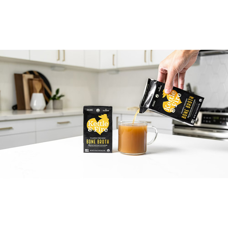 Kettle & Fire Chicken Bone Broth, 16.9oz... gallery