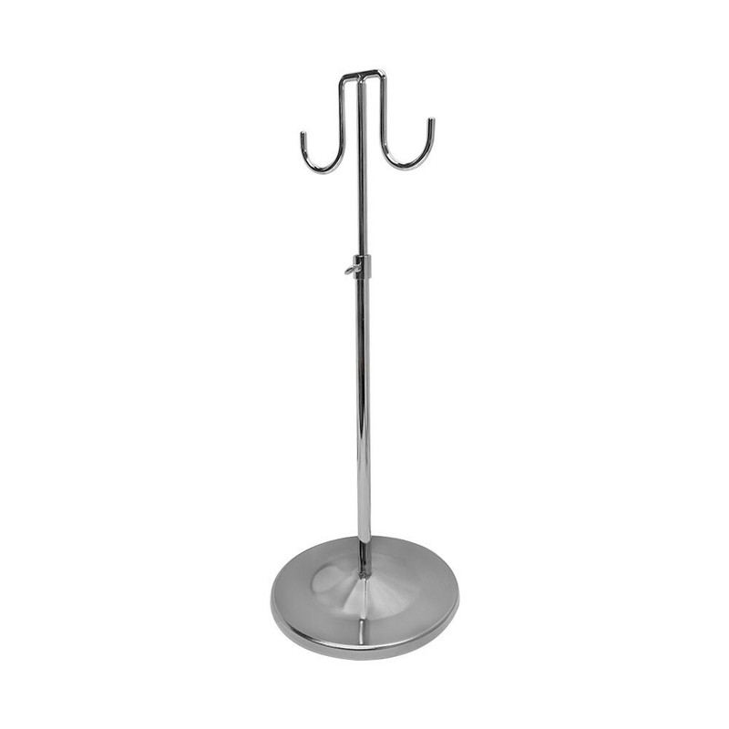 Adjustable 15''-28'' Chrome Double Purse Display Stand Retail Store Fixture gallery