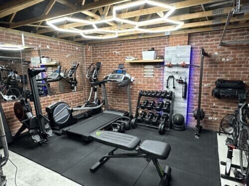 5 Grid LED Hexagonal Garage Light DIY Ceiling Light for Warehouse Workshops Gyms gallery