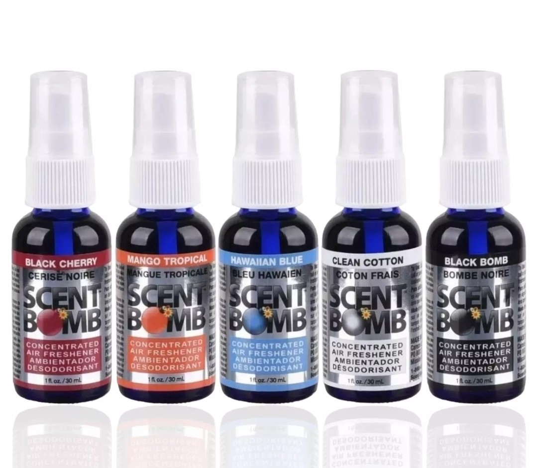 5 ASSORTED Strong Scent Bomb Air Freshener 100% High Concentrated 1 oz (5 Pack) gallery