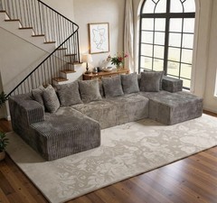 Cloud Couch Sofa 132 – Large Boneless Couch for Living Room Memory Foam Couches