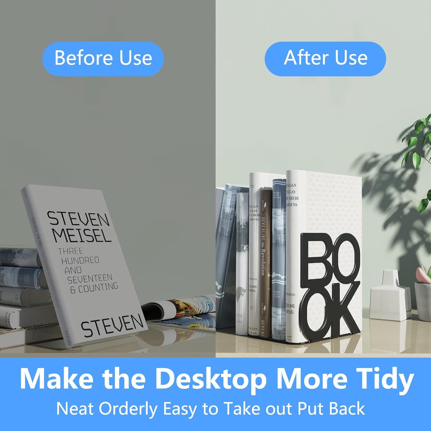 Book Ends,BookEnds Supports for Bookrack Desk,Bookend are Used for Books, Unique gallery