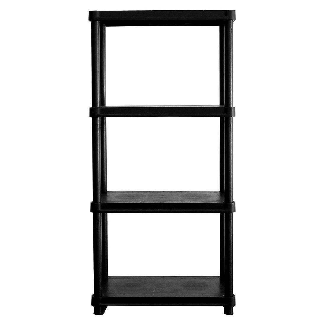 4 Tier Plastic Shelf Storage Rack Shelving Unit Garage Laundry Kitchen Shelves gallery