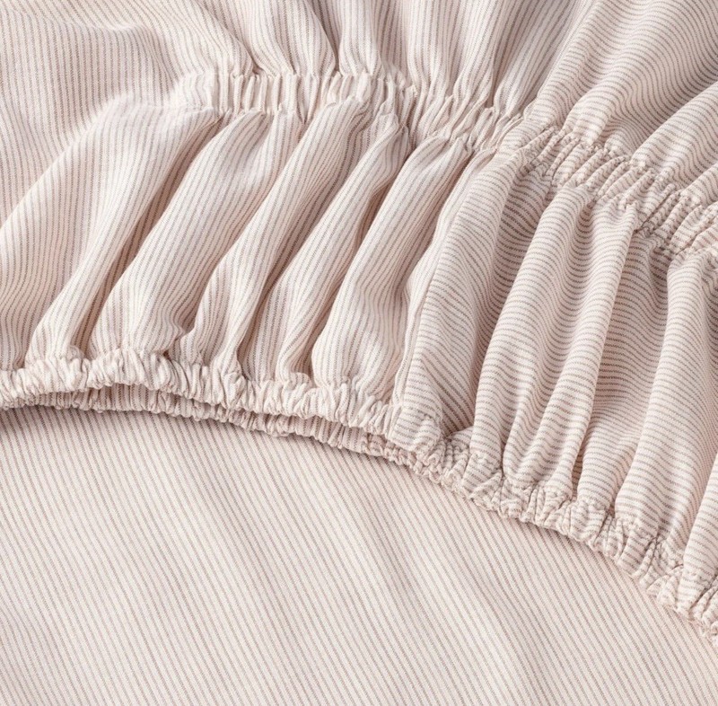 4pc KING MicroStripe Sheet Set Rust - Hearth & Hand with Magnolia NEW! gallery