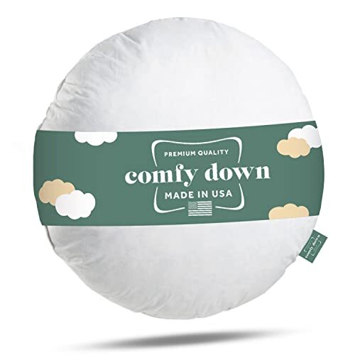 ComfyDown - FEATHER/DOWN Round Circle Pillow Insert - ALL SIZES!! Made in USA