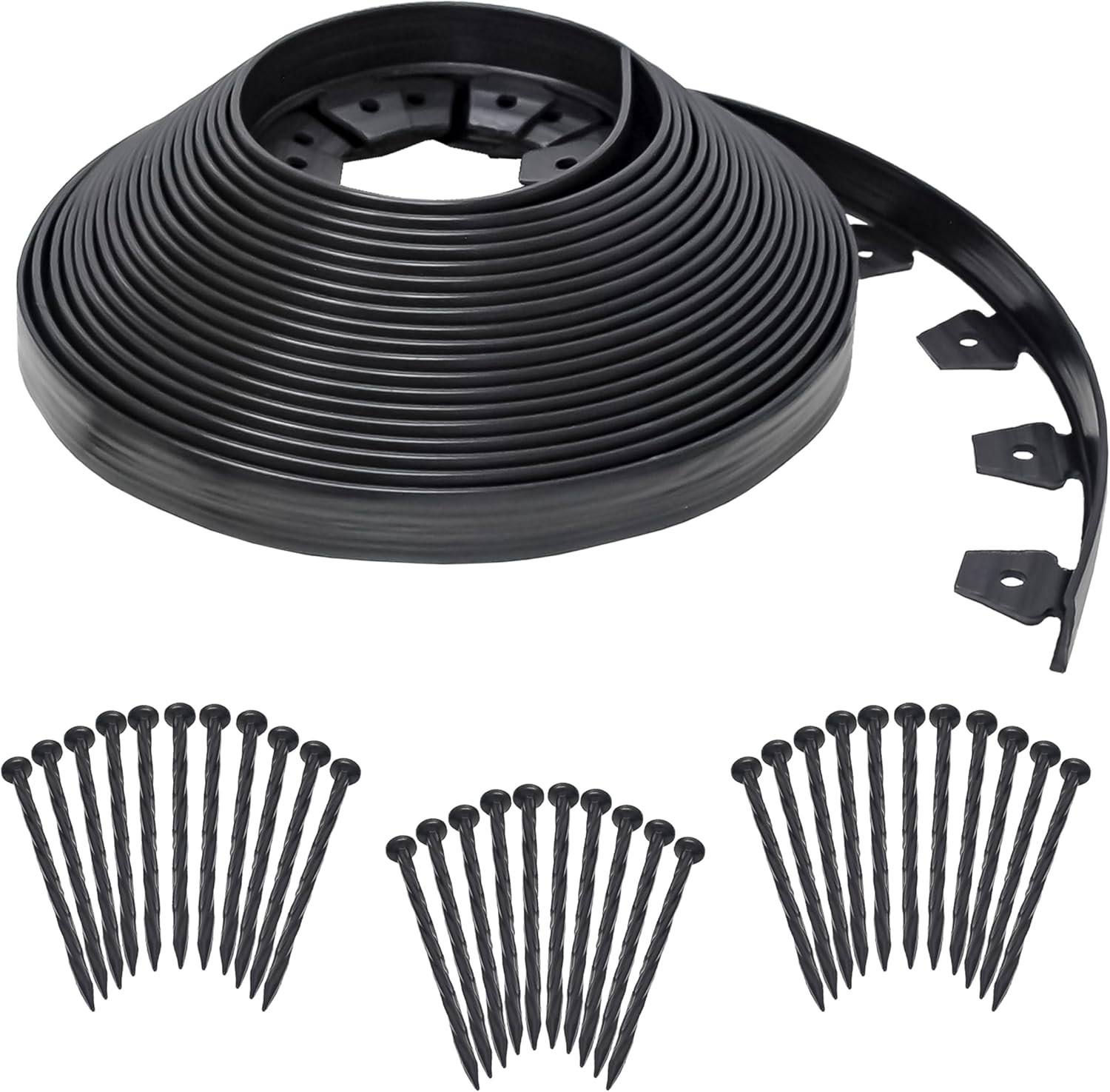 No-Dig Landscape Edging Kit - 100 Ft., Black gallery