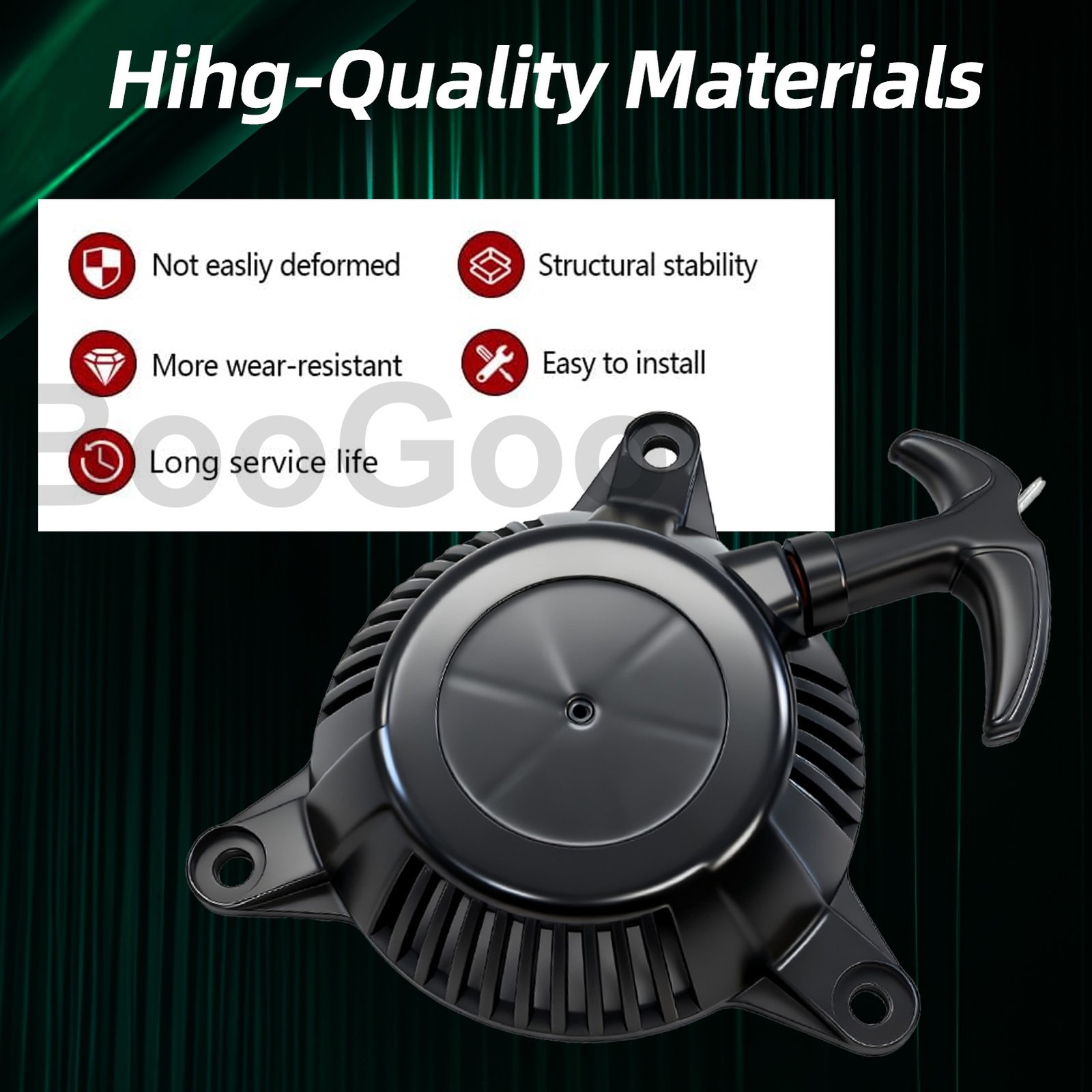 Recoil Starter Assembly w/ Pull Cord for Predator Surge 1400W Inverter Generator gallery