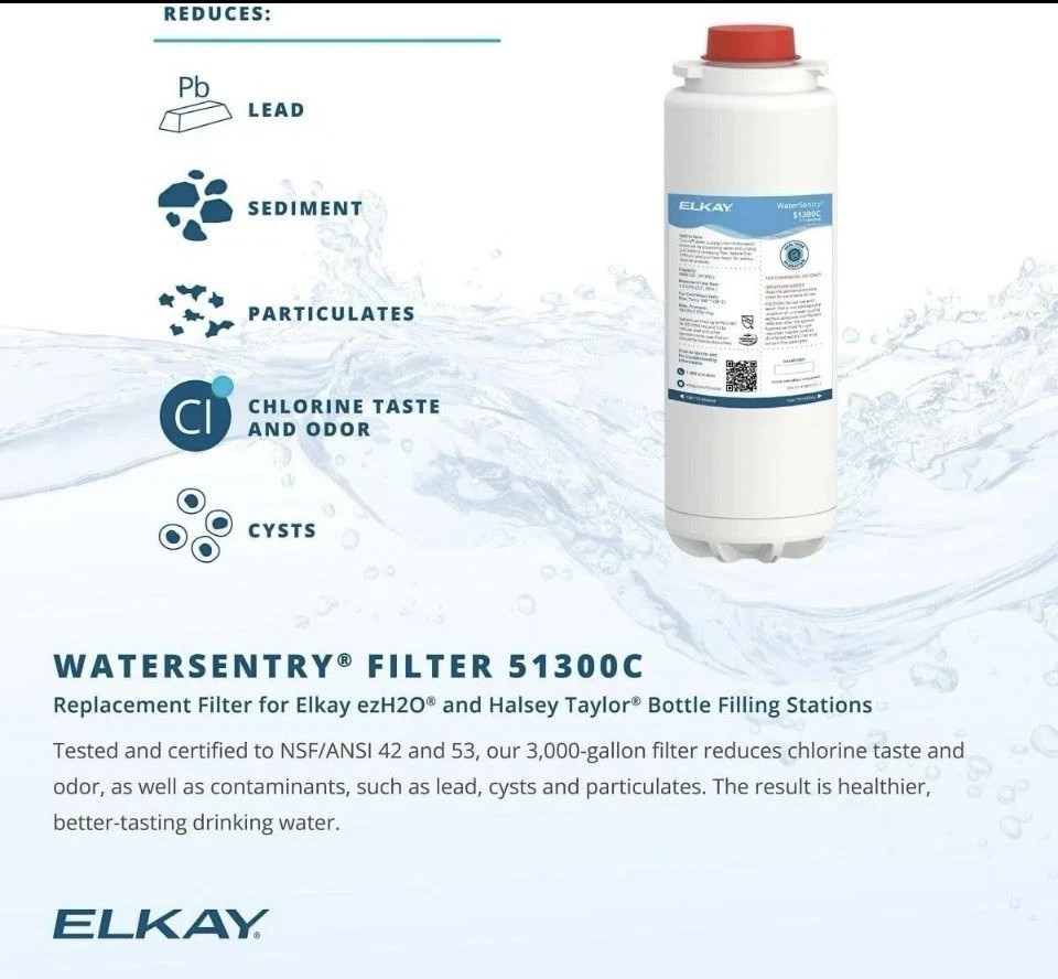 3 Pack Elkay 51300C WaterSentry Plus Compatible Replacement Filter gallery