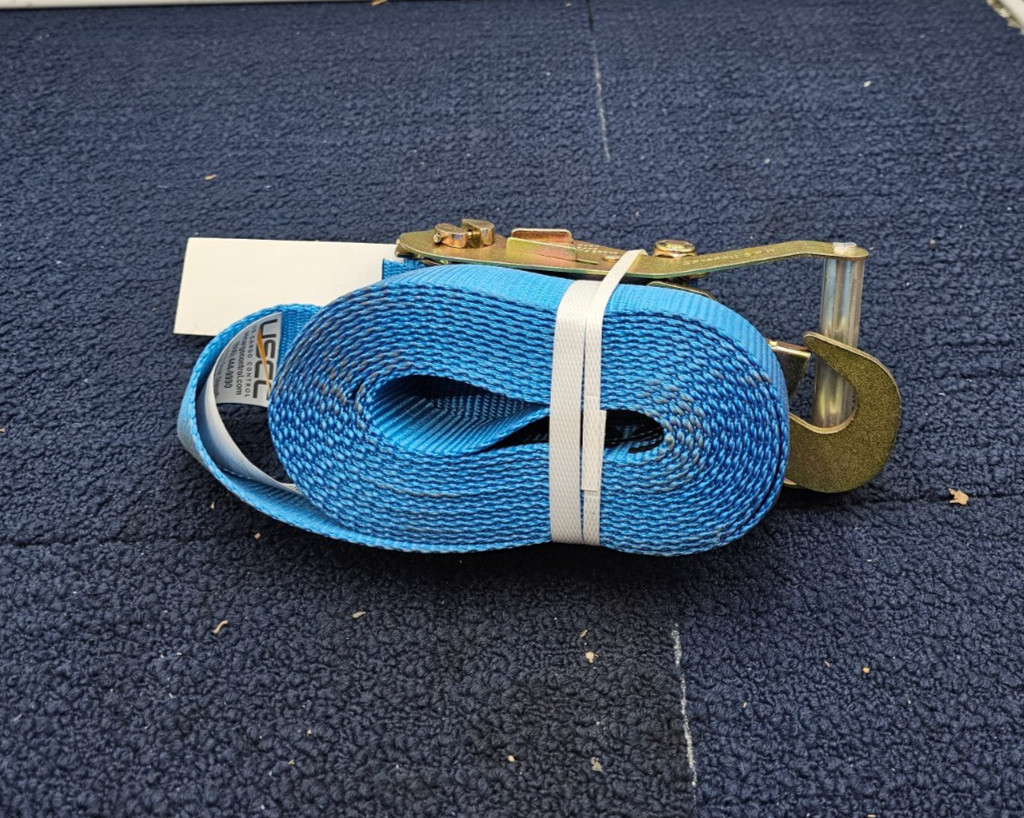 (QTY 5) USCC Ratchet Strap Break Strength 6,000lbs Work Load Limit 2,000lbs gallery