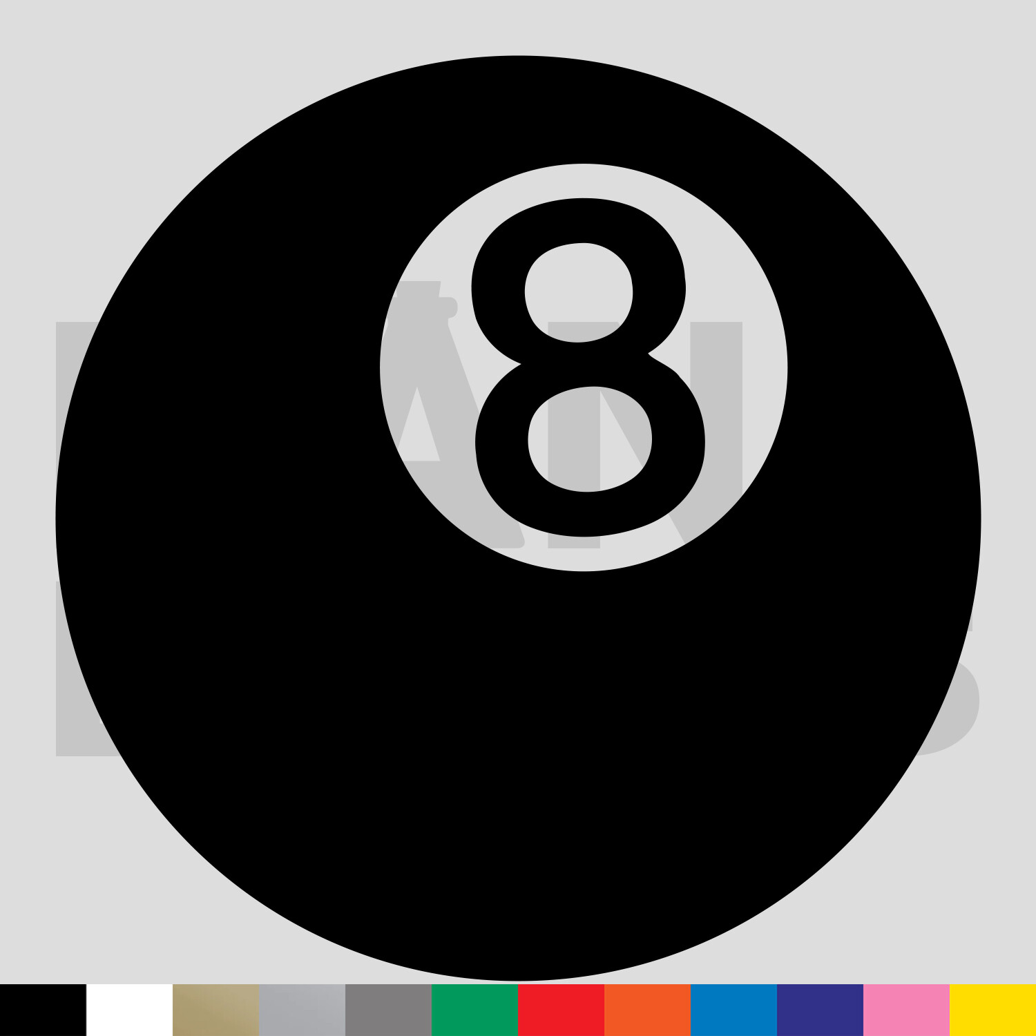 8 Ball Vinyl Die Cut Decal Sticker - Eight Pool Billiards Magic gallery