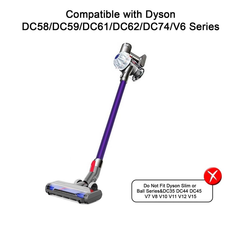 Upgraded Motorhead Vacuum Brush with Headlights for Dyson V6 DC59 DC61 DC74,M... gallery
