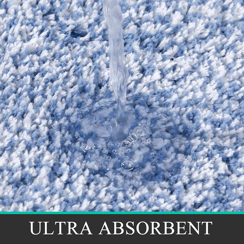 Bath Rug Set 3-Piece Microfiber Geometric Bathroom Mat Carpet Choose Your Color gallery
