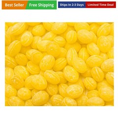 Sanded LEMON Drops Hard Candy 2 lb – Bulk, Old Fashioned Candy, Natural Flavo…