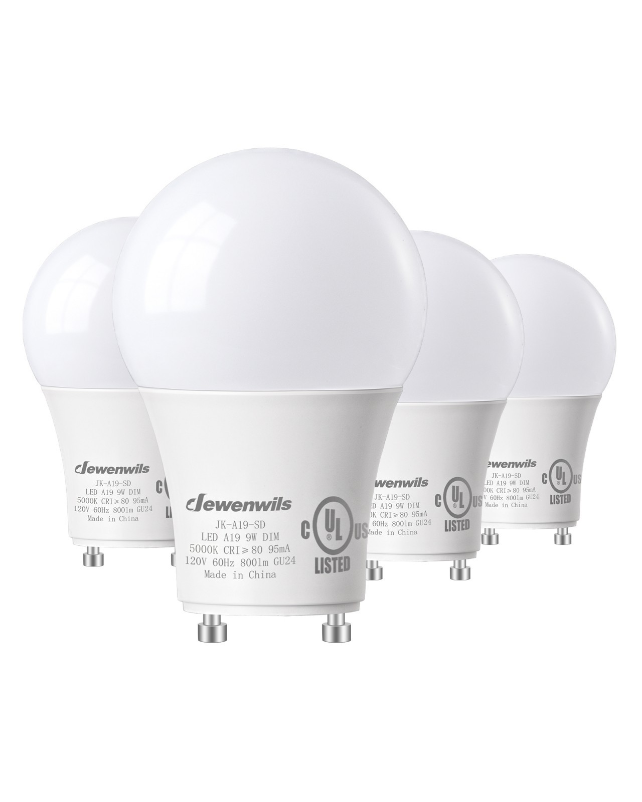 DEWENWILS GU24 Base LED Bulbs 60W Replacement, 5000K Daylight White Dimmable UL gallery