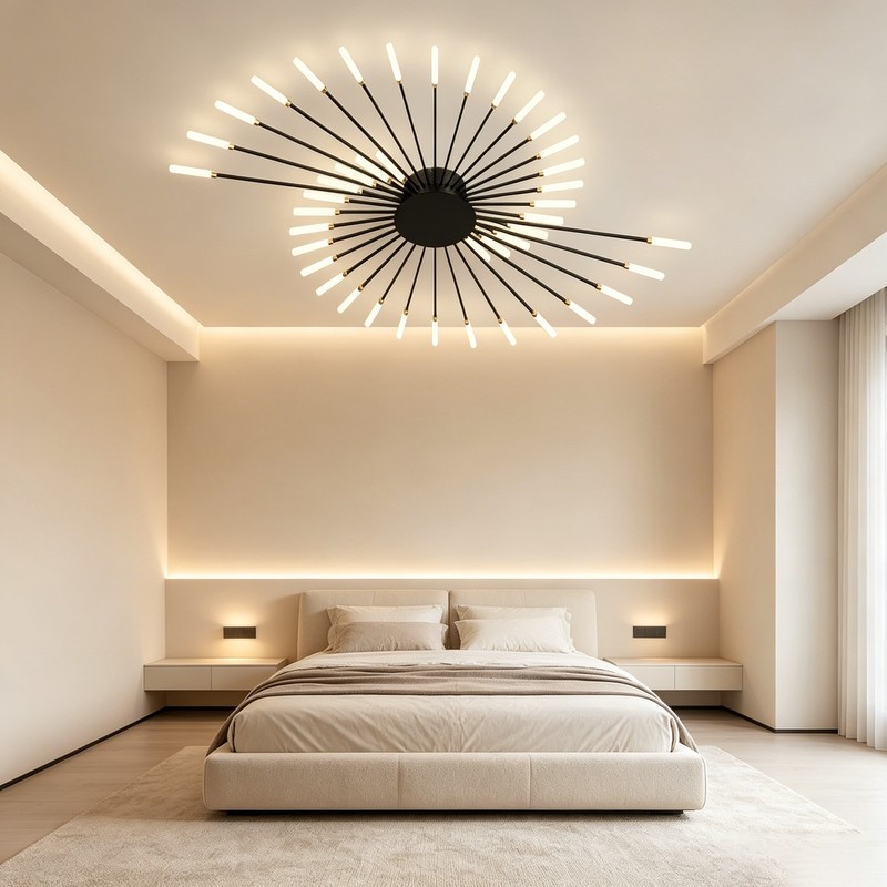 Modern Indoor Firework LED Ceiling Light Flush Mount Decor Dining Room Lighting gallery
