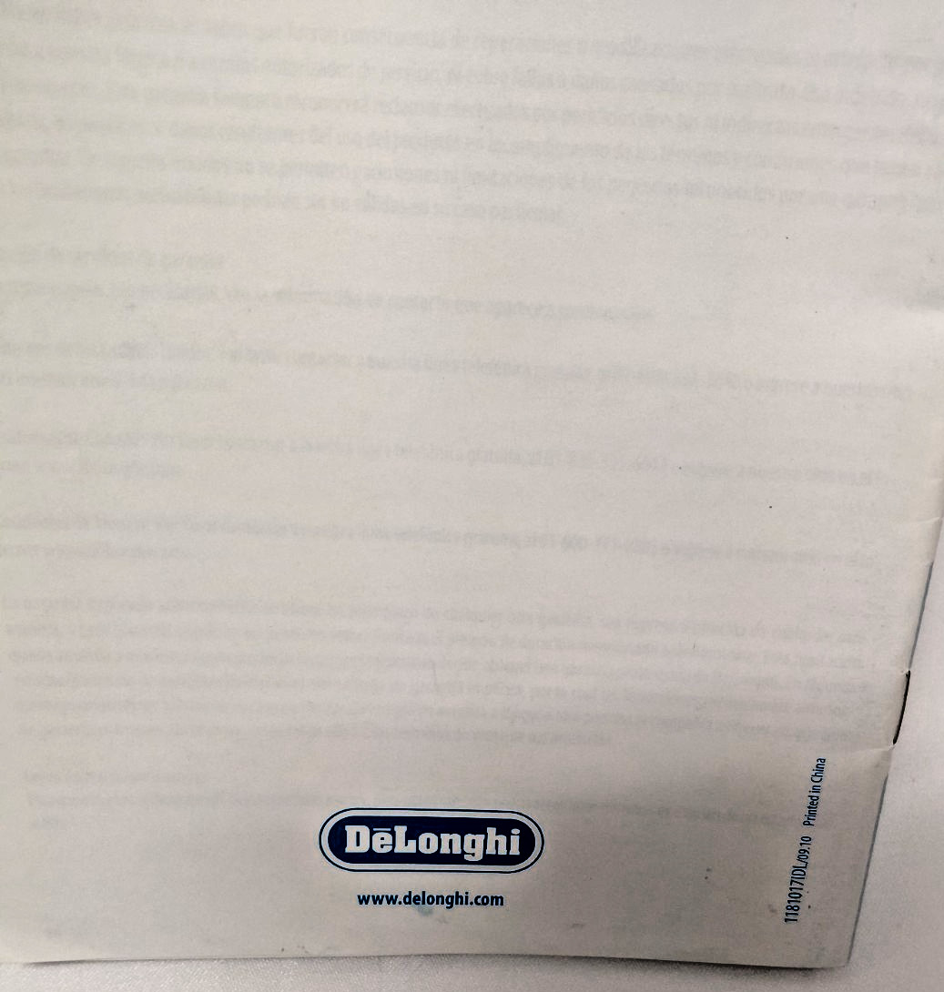 De'Longhi Electric Oven Instructions User's Manual Booklet (p3s) gallery