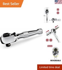 Compact Mini 1/4″ Stubby Ratchet Wrench – Dual-Sided Precision Engineering