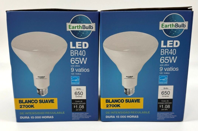 2 EarthBulb 65W Soft White BR40 Dimmable LED Light Bulb 15k Hours Free Shipping! gallery