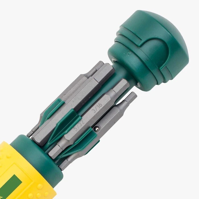 Megapro Hex Screwdriver Replacement Bit Set SAE 3/32" - 1/4" Metric 3-6mm 151HX gallery